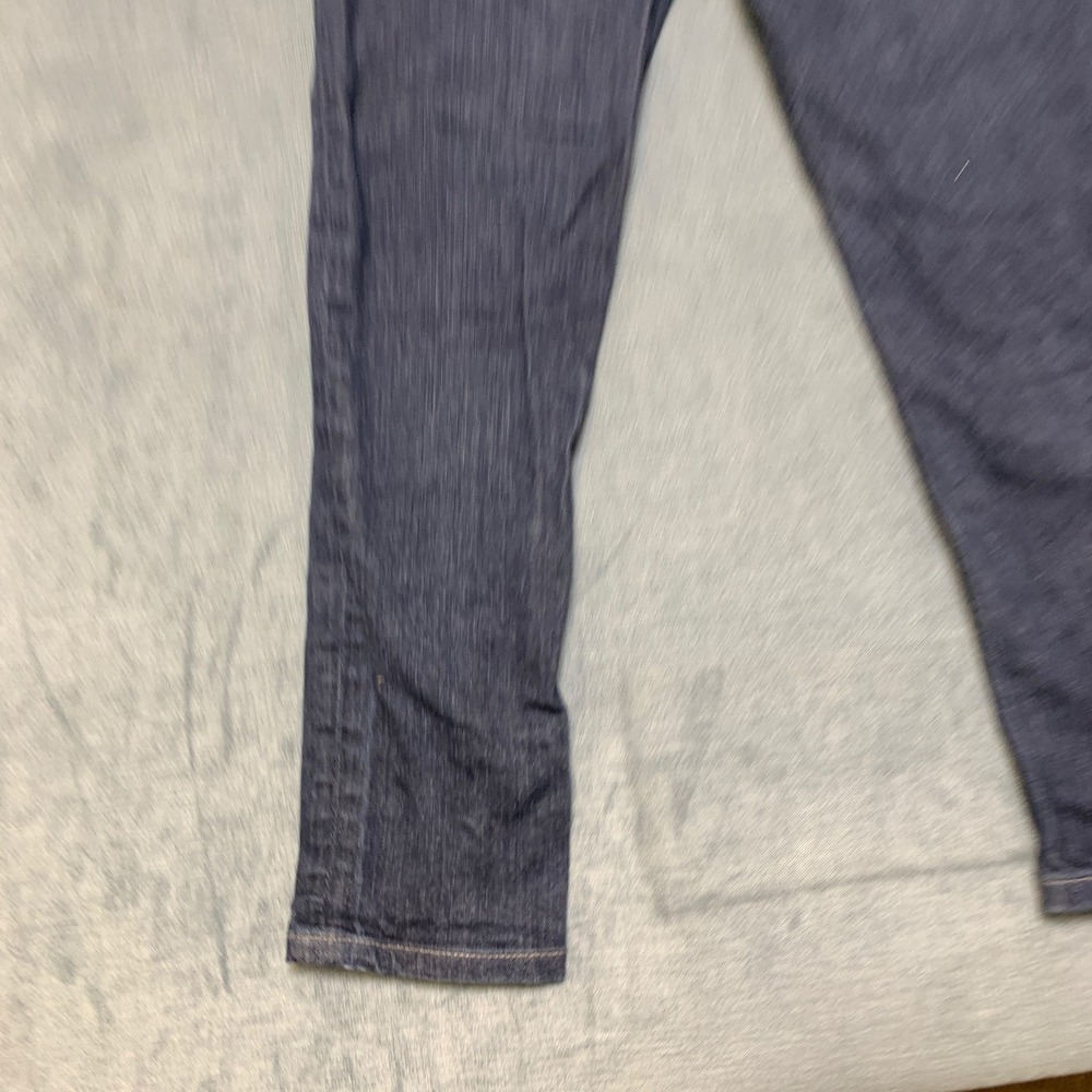 7 For All Mankind Roxanne Jeans Womens 27 Blue Denim Stretch 5 Pocket Straight - Picture 3 of 16